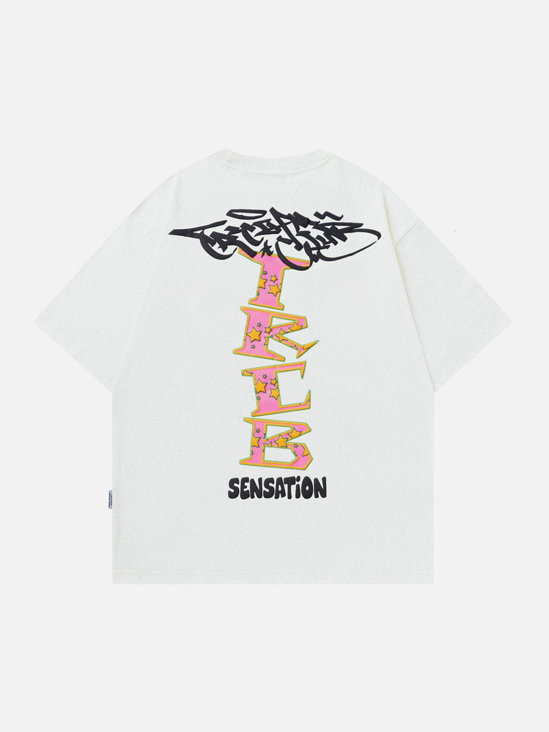 Majesda® - Foam Letter Print Tee- Outfit Ideas - Streetwear Fashion - majesda.com