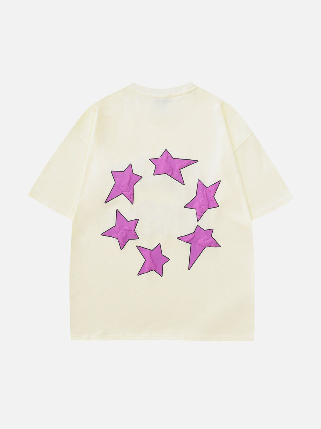 Majesda® - Foam Printing Star Print Tee- Outfit Ideas - Streetwear Fashion - majesda.com