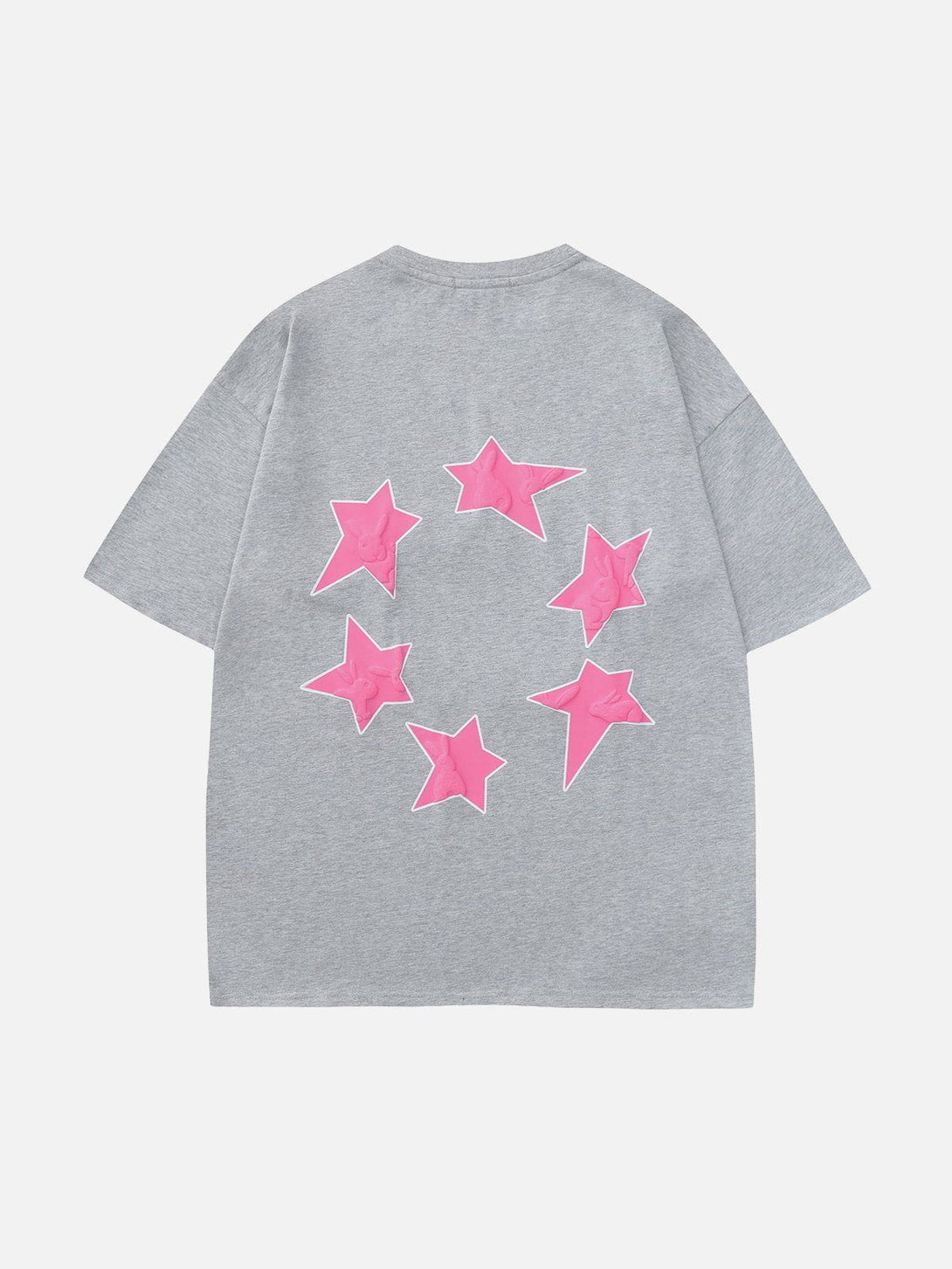 Majesda® - Foam Printing Star Print Tee- Outfit Ideas - Streetwear Fashion - majesda.com