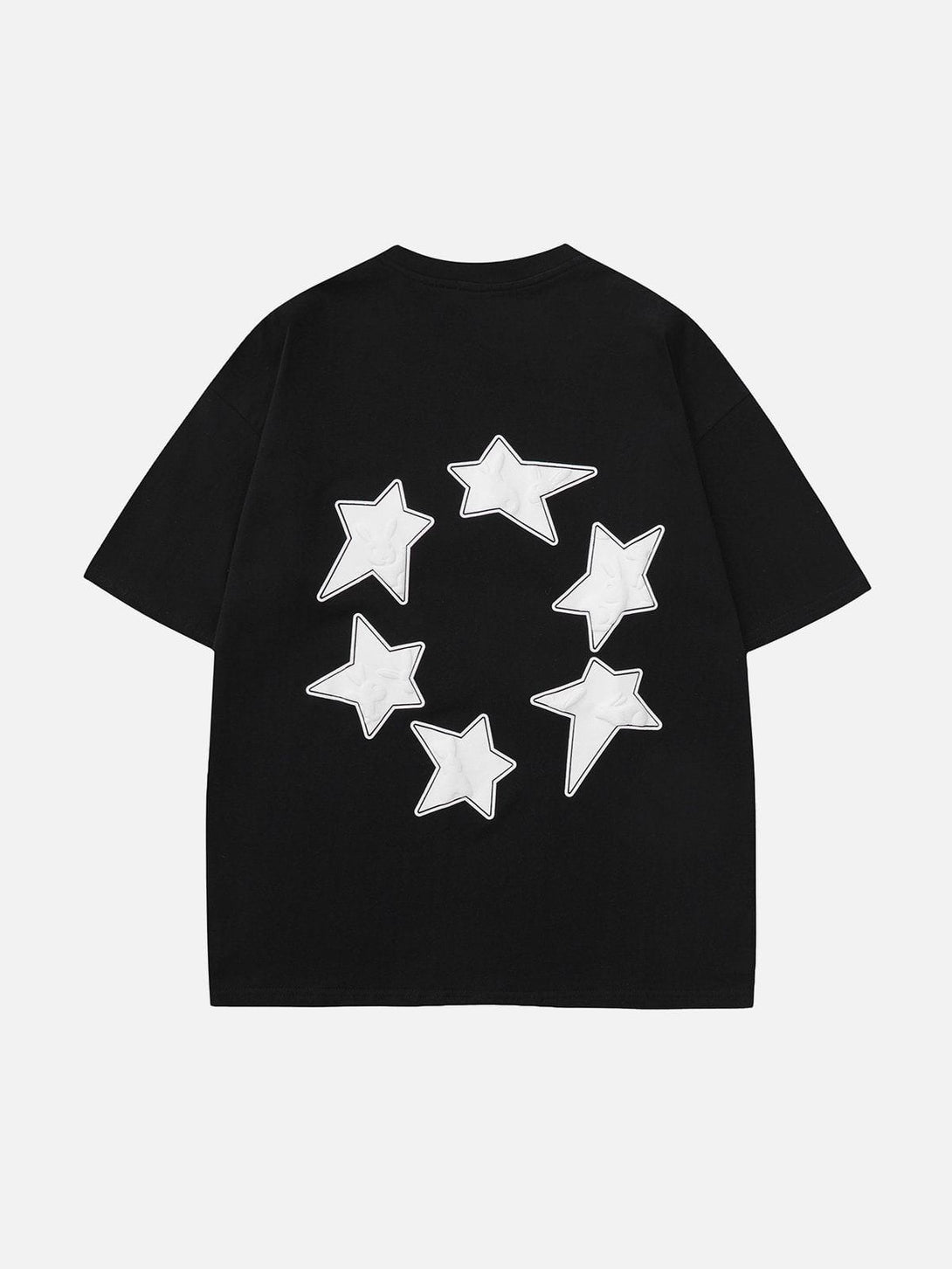 Majesda® - Foam Printing Star Print Tee- Outfit Ideas - Streetwear Fashion - majesda.com