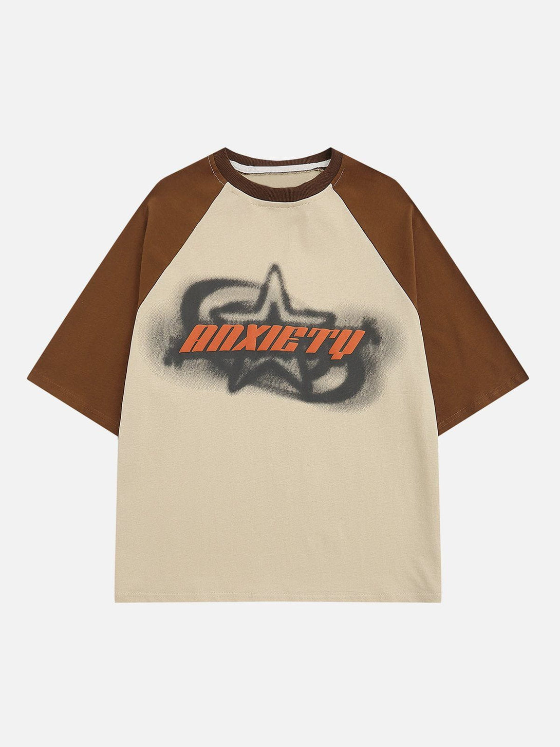 Majesda® - Foam Printing Star Shadow Tee- Outfit Ideas - Streetwear Fashion - majesda.com