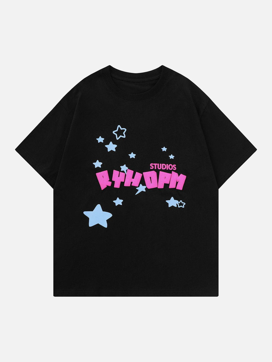 Majesda® - Foam Printing Star Tee- Outfit Ideas - Streetwear Fashion - majesda.com