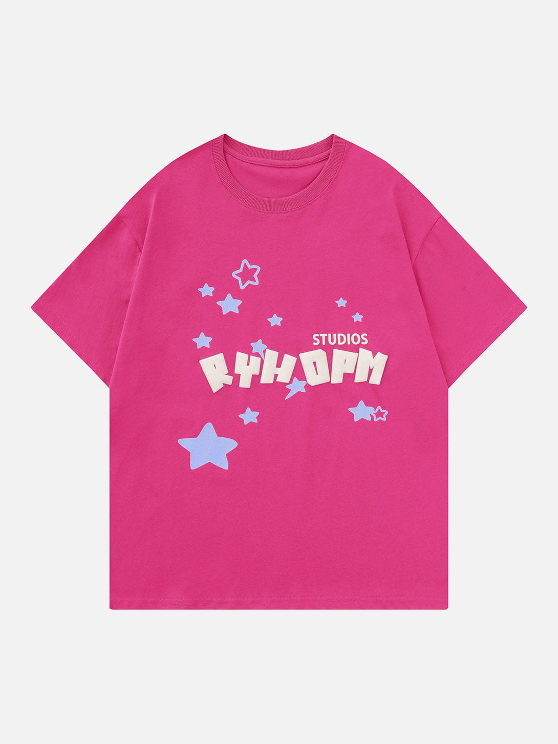 Majesda® - Foam Printing Star Tee- Outfit Ideas - Streetwear Fashion - majesda.com