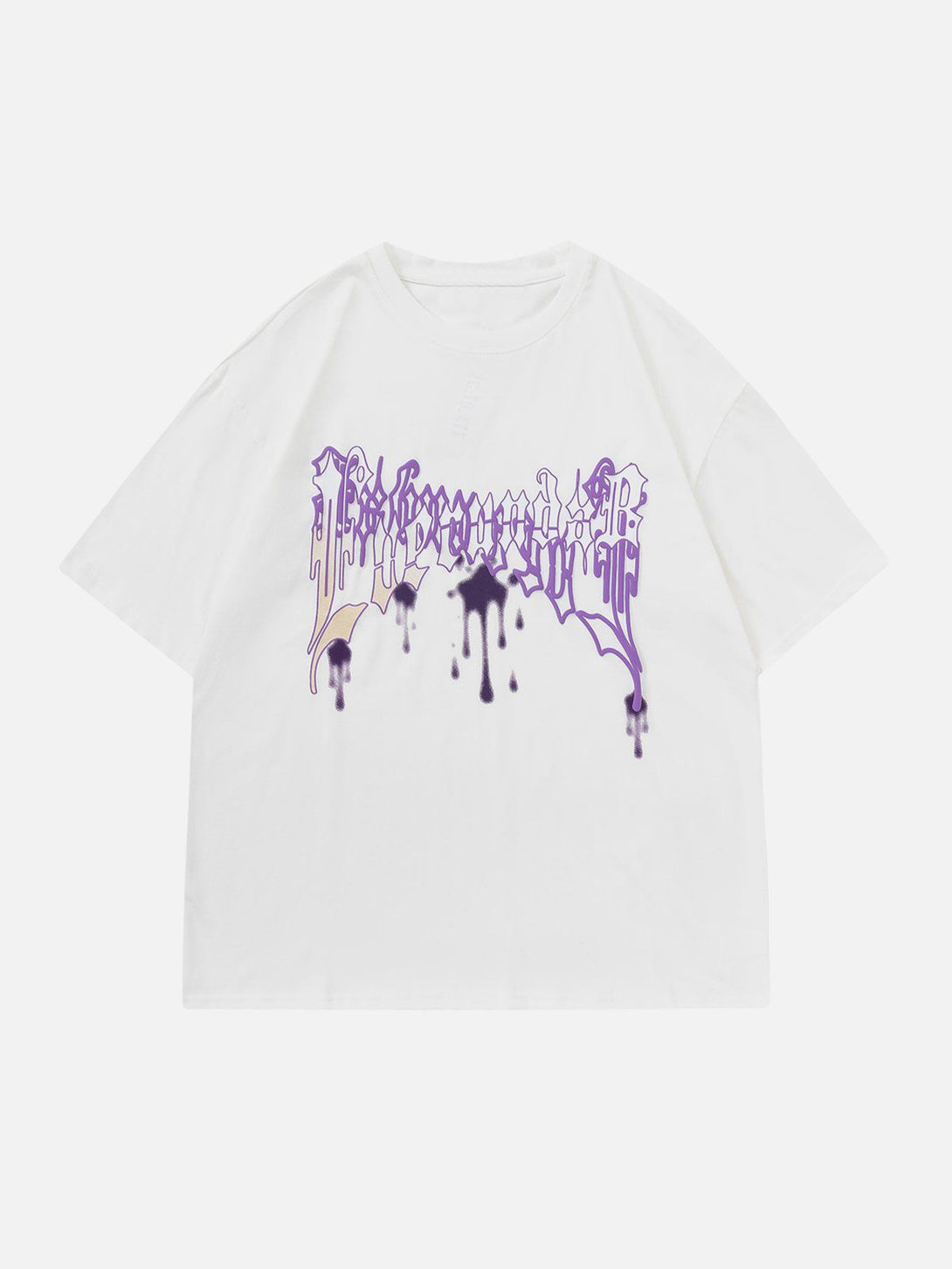 Majesda® - Foam Printing Water Stains Print Tee- Outfit Ideas - Streetwear Fashion - majesda.com