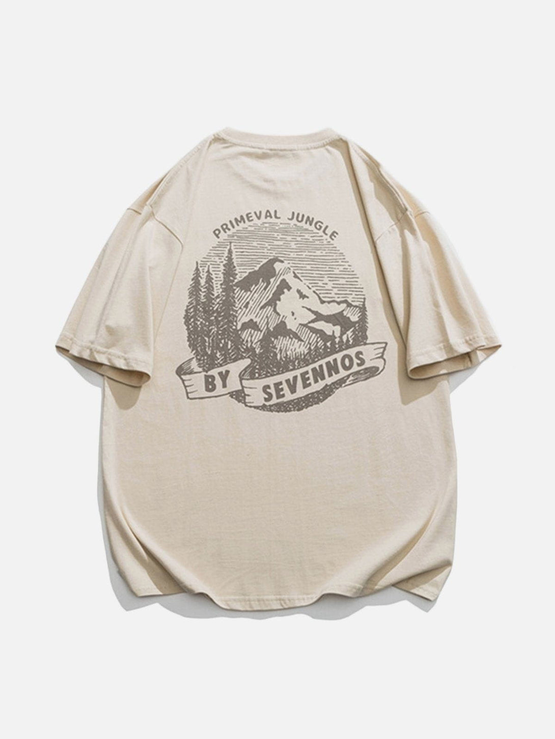 Majesda® - Forests Mountains Print Tee- Outfit Ideas - Streetwear Fashion - majesda.com