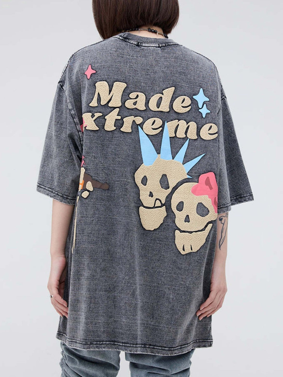 Majesda® - Fun Cartoon Foam Print T-shirt- Outfit Ideas - Streetwear Fashion - majesda.com