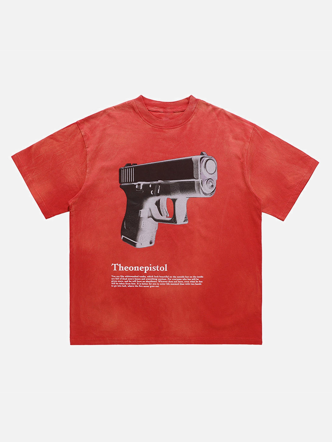 Majesda® - Fun Three-dimensional Pistol Print Loose T-shirt- Outfit Ideas - Streetwear Fashion - majesda.com