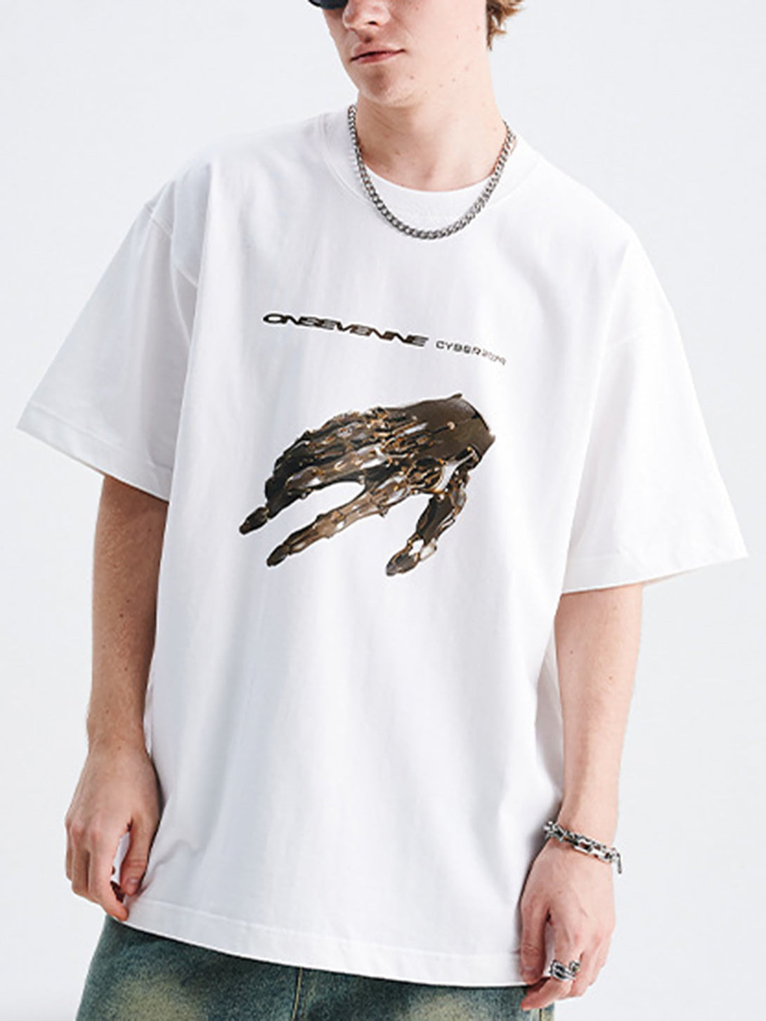 Majesda® - Functional Printed Design Loose Oversize T-shirt- Outfit Ideas - Streetwear Fashion - majesda.com