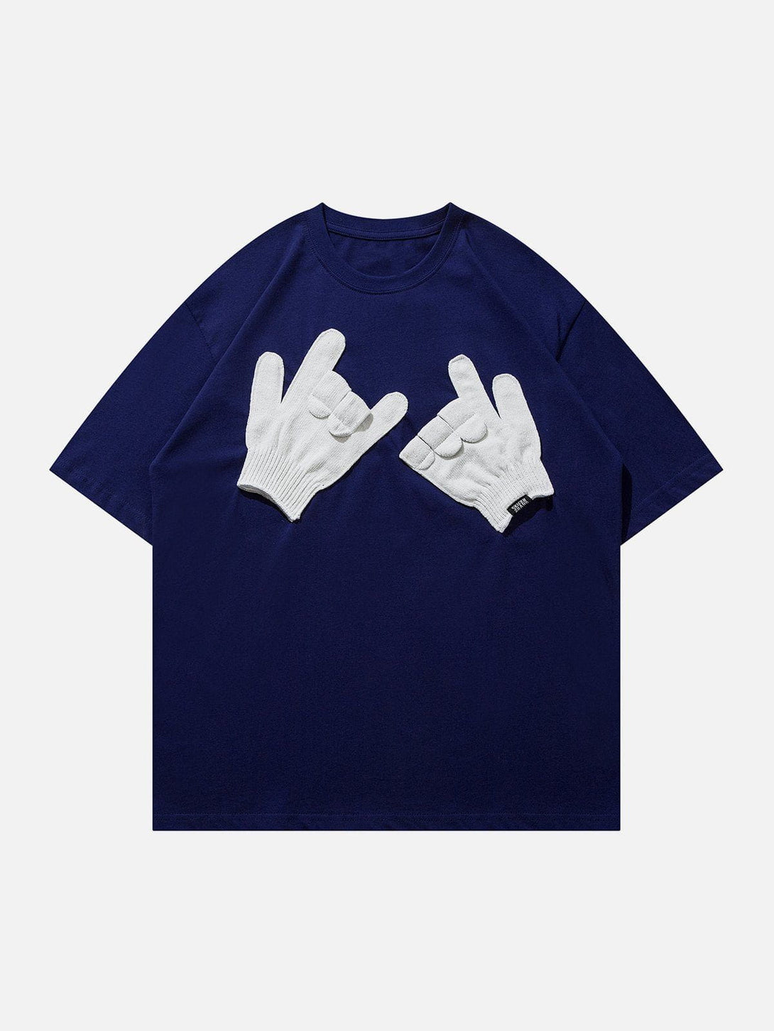 Majesda® - Gloves Gestures Graphic Tee- Outfit Ideas - Streetwear Fashion - majesda.com