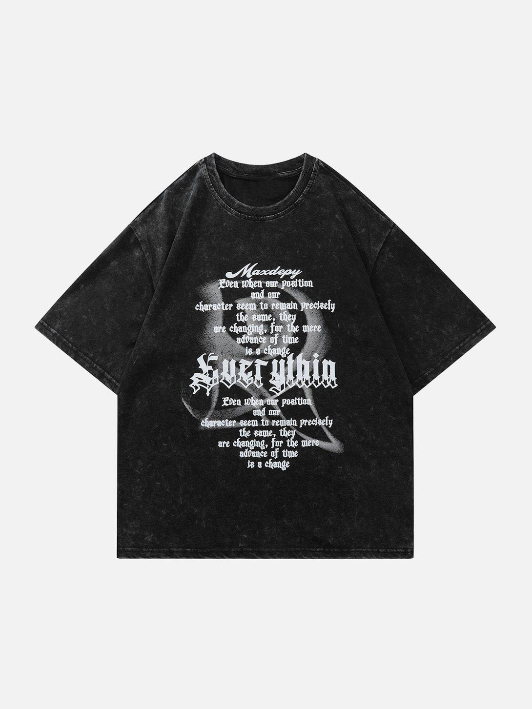 Majesda® - Gothic Letter Print Tee- Outfit Ideas - Streetwear Fashion - majesda.com