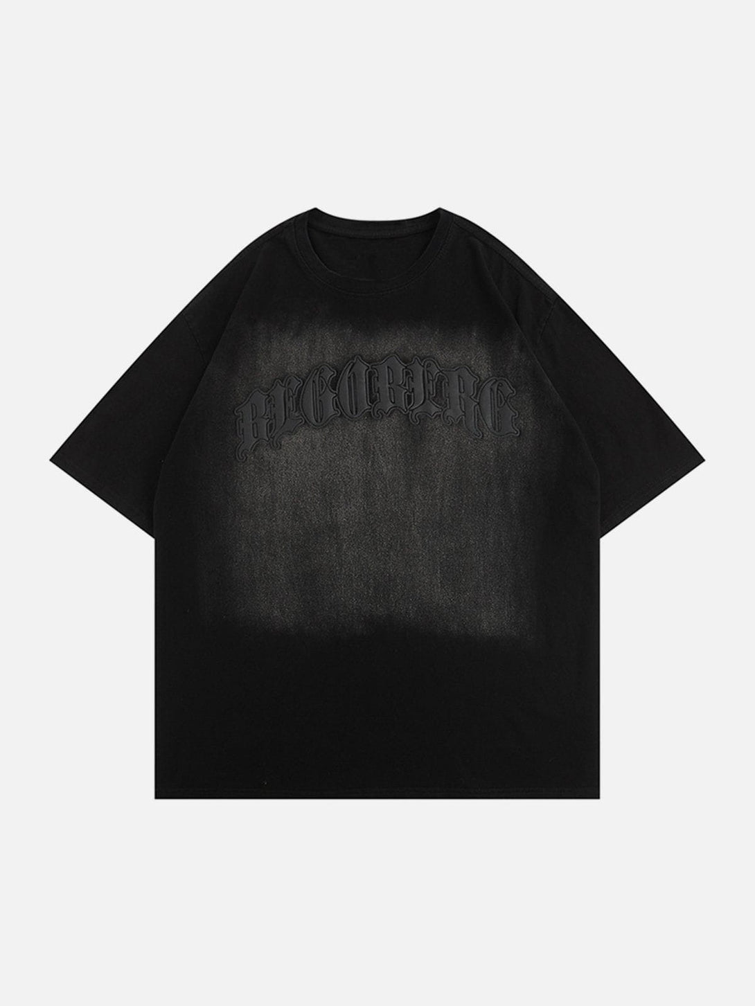 Majesda® - Gothic Letter Washed Tee- Outfit Ideas - Streetwear Fashion - majesda.com