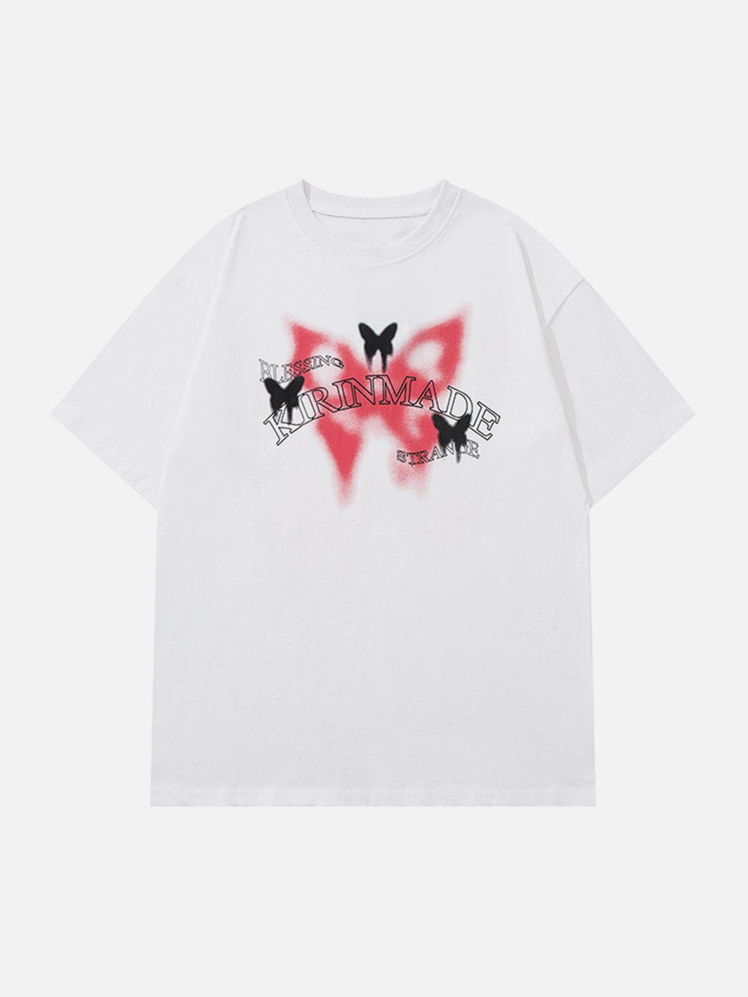 Majesda® - Gradient Butterflies Graphic Tee- Outfit Ideas - Streetwear Fashion - majesda.com