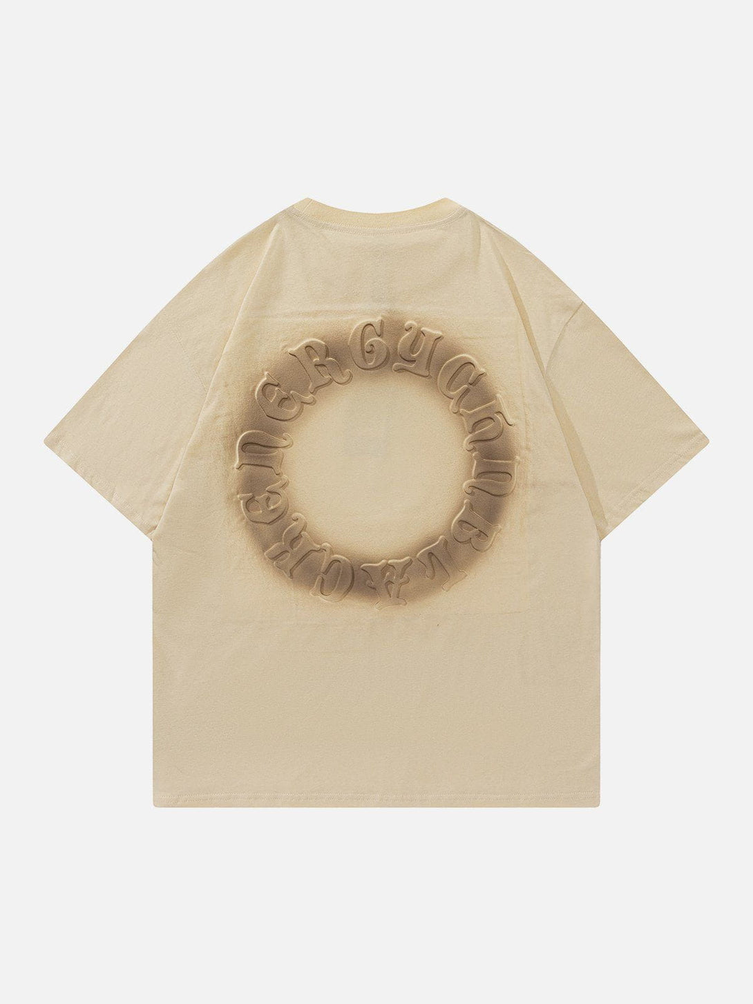 Majesda® - Gradient Ring Letter Print Tee- Outfit Ideas - Streetwear Fashion - majesda.com