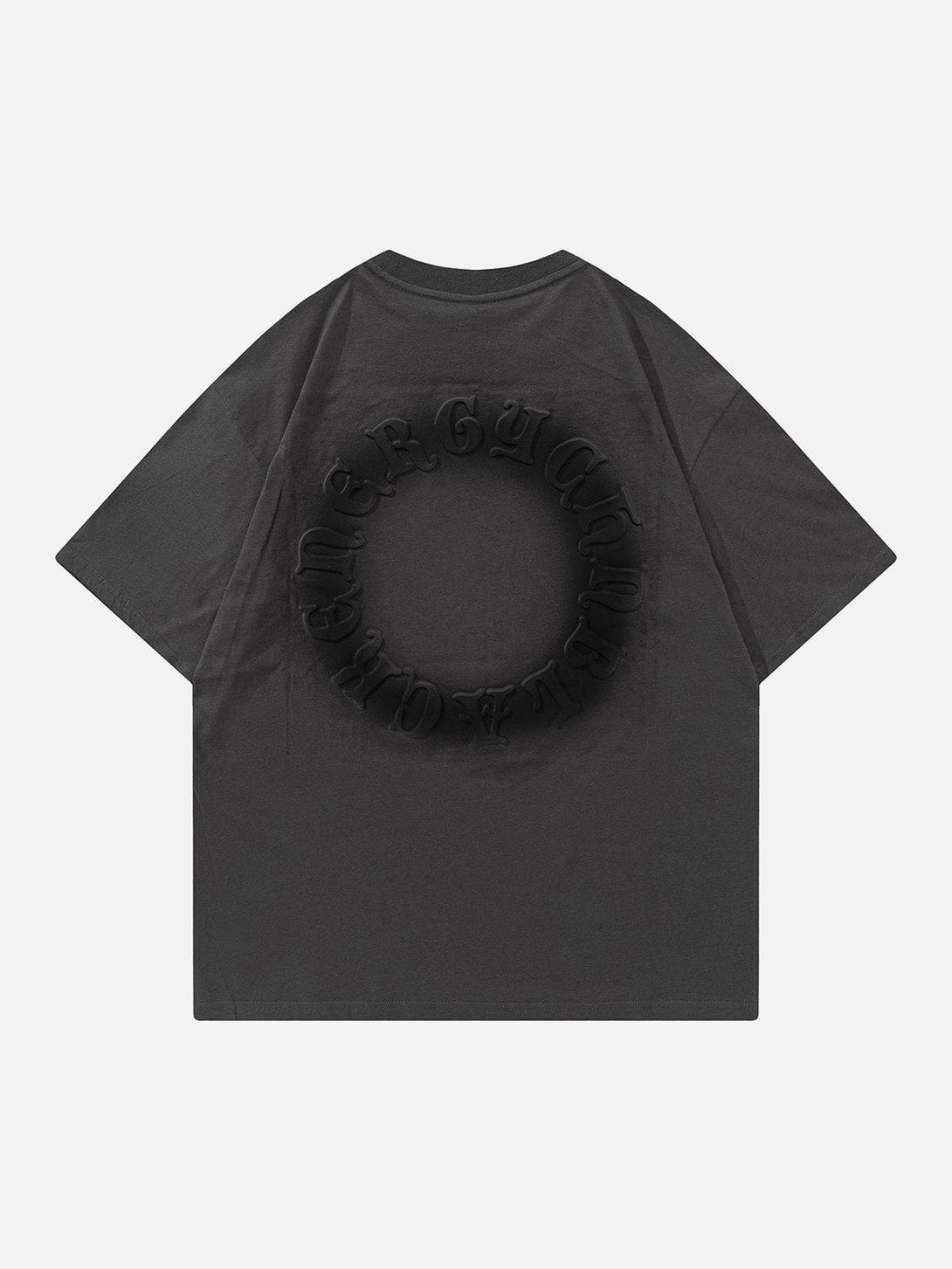 Majesda® - Gradient Ring Letter Print Tee- Outfit Ideas - Streetwear Fashion - majesda.com