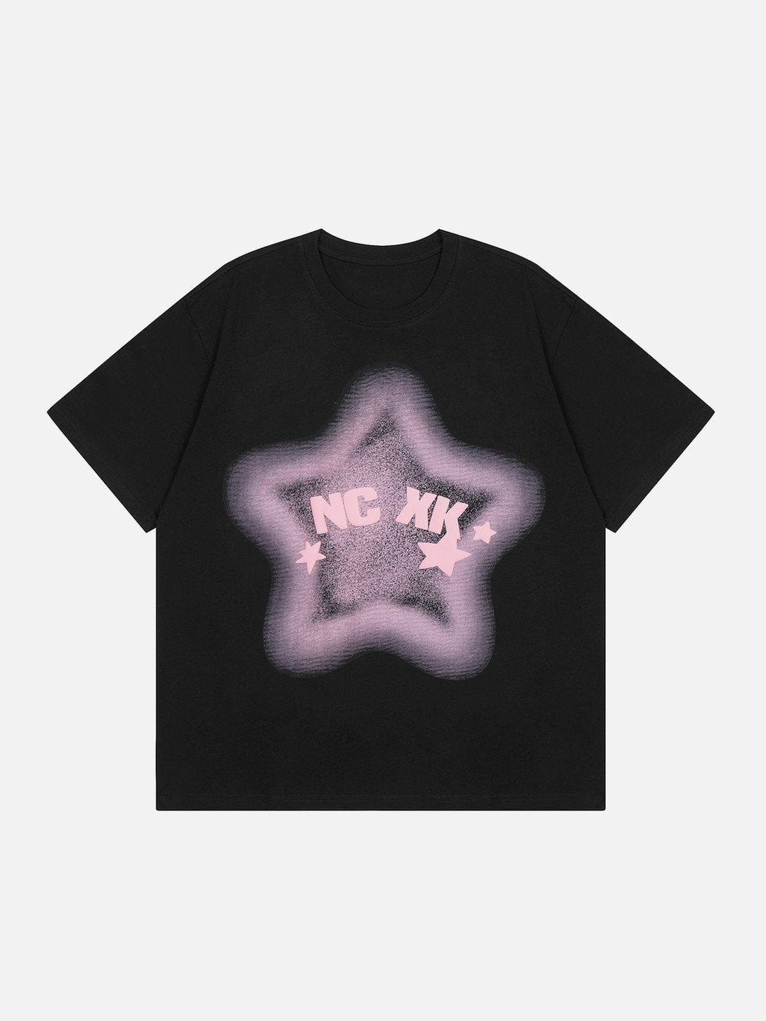 Majesda® - Gradient Star Print Tee- Outfit Ideas - Streetwear Fashion - majesda.com