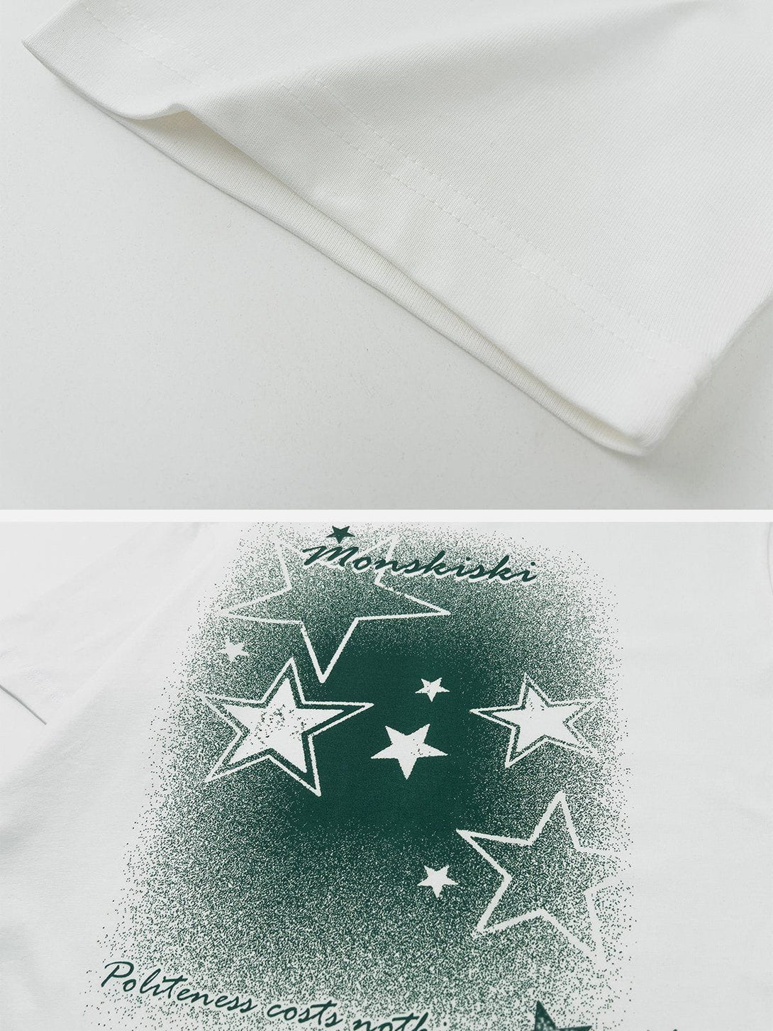 Majesda® - Gradient Star Print Tee- Outfit Ideas - Streetwear Fashion - majesda.com