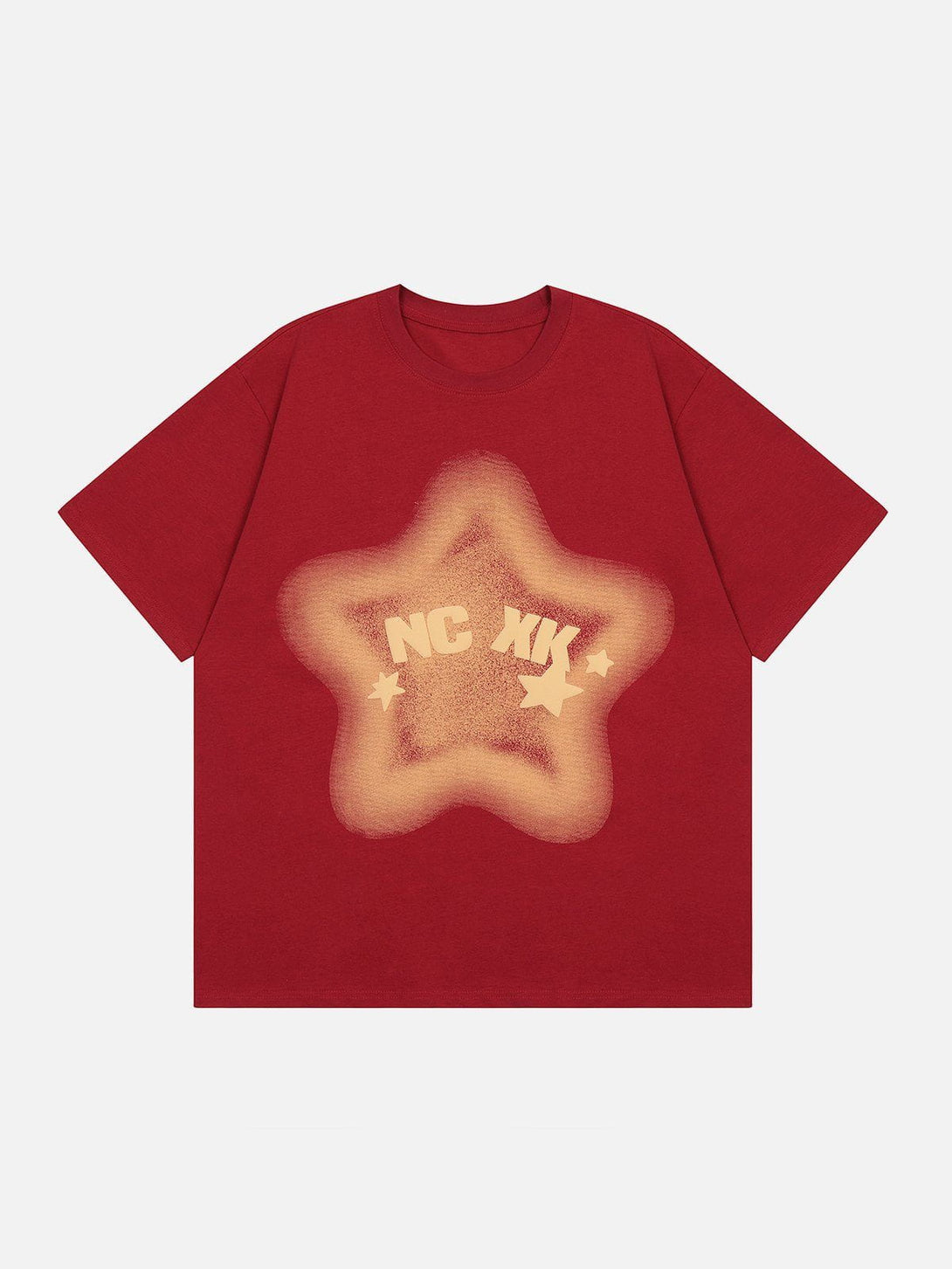 Majesda® - Gradient Star Print Tee- Outfit Ideas - Streetwear Fashion - majesda.com