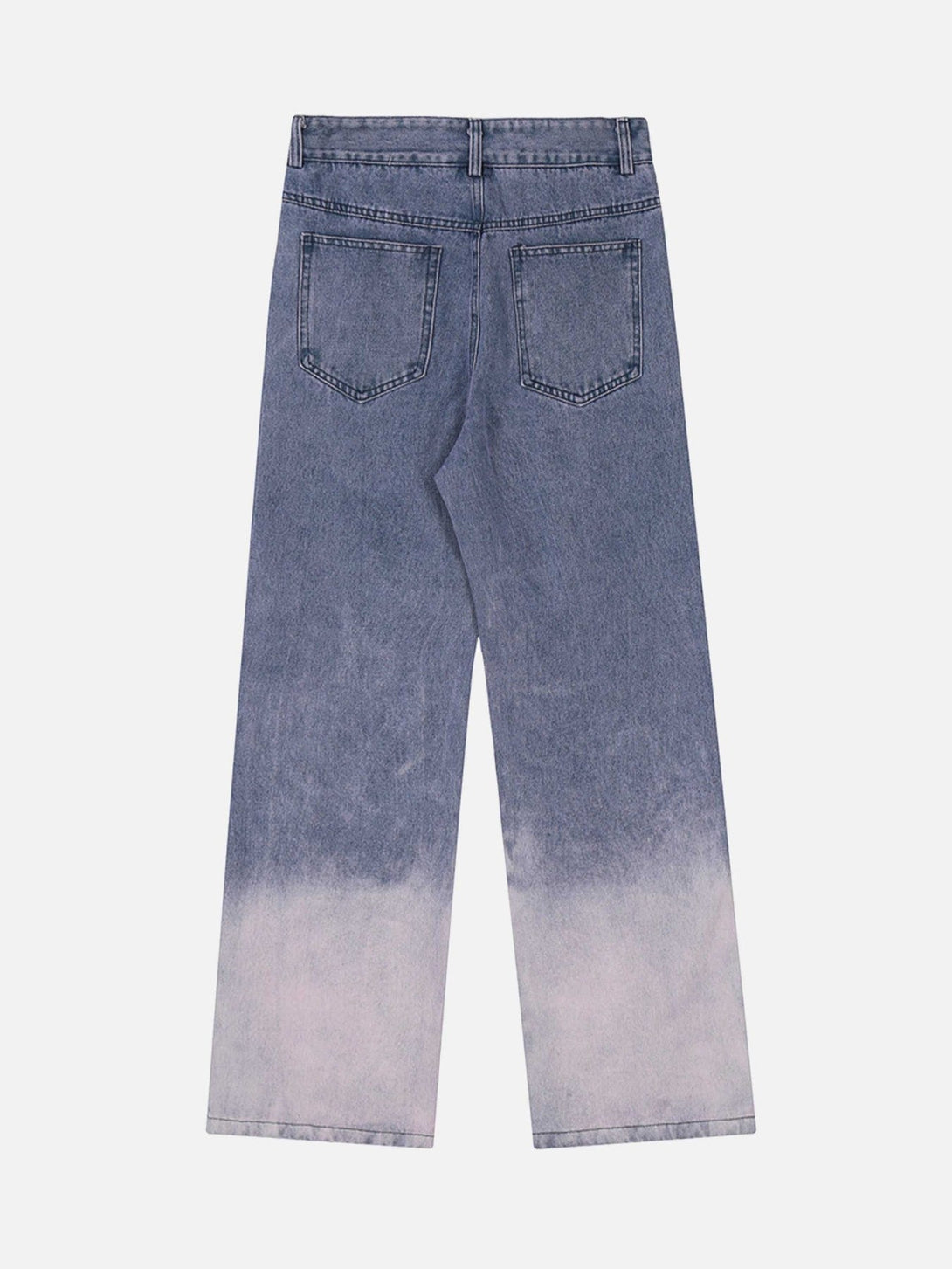 Majesda® - Gradient Wash Denim Straight Leg Pants- Outfit Ideas - Streetwear Fashion - majesda.com