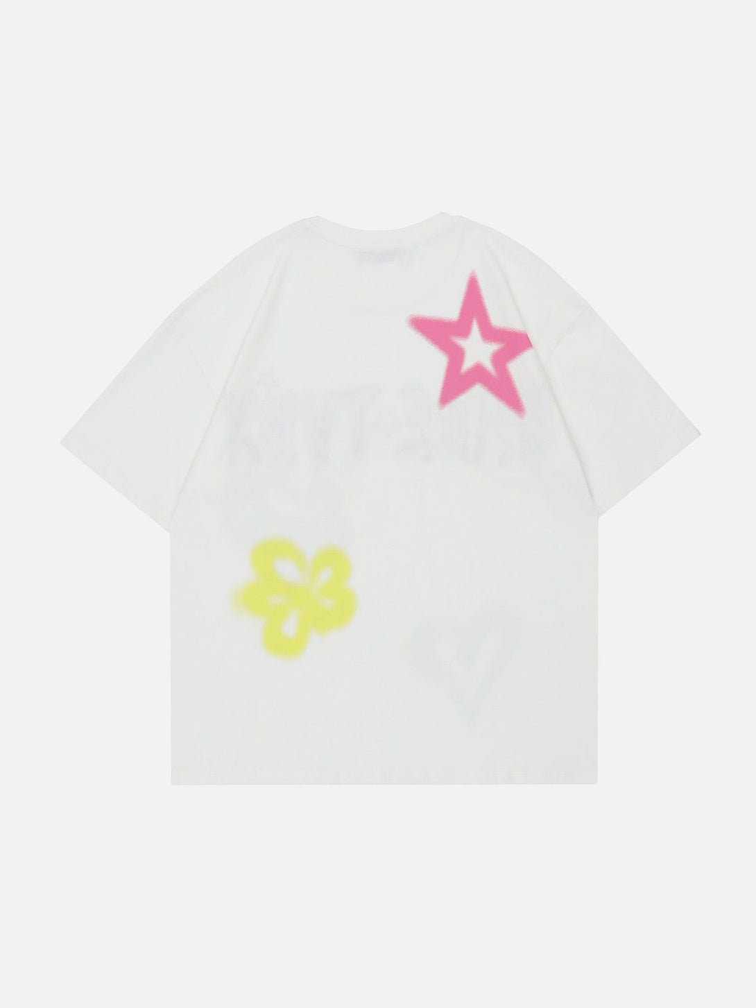 Majesda® - Graffiti Flowers Print Tee- Outfit Ideas - Streetwear Fashion - majesda.com