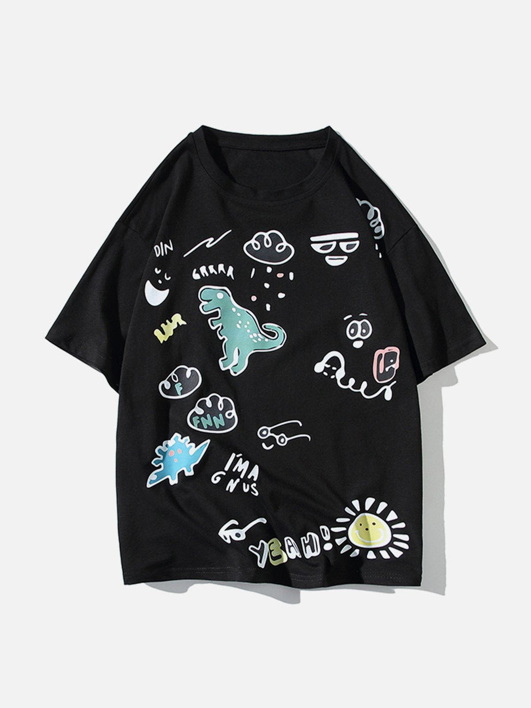 Majesda® - Graffiti Weather Element Tee- Outfit Ideas - Streetwear Fashion - majesda.com