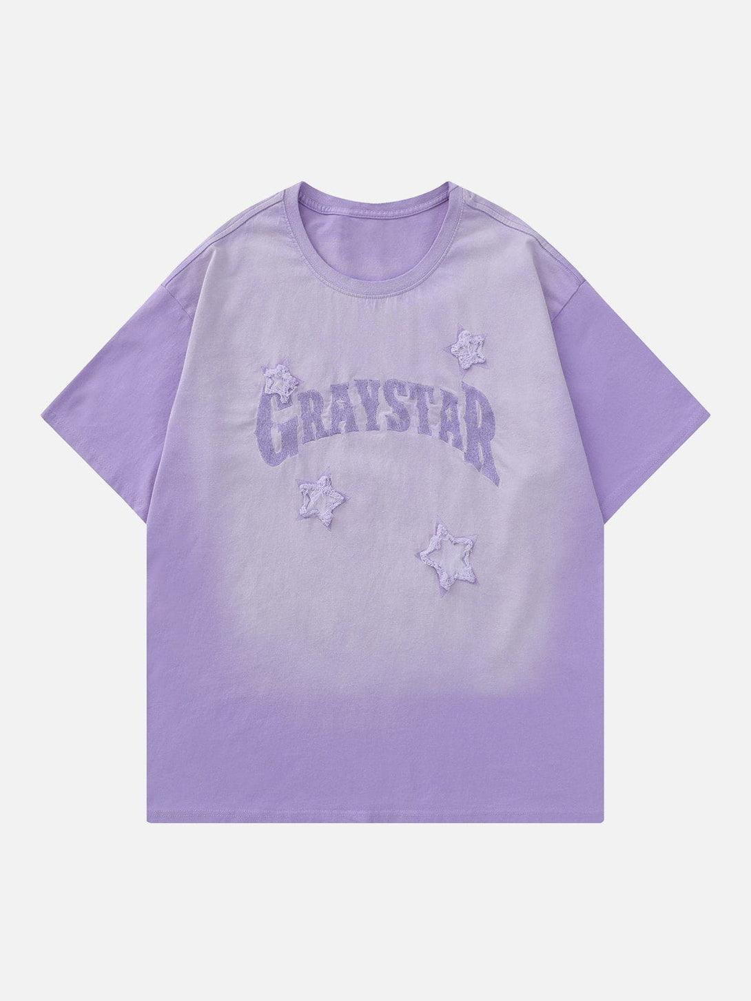 Majesda® - Graystar Patch Gradient Vintage Washed Tee- Outfit Ideas - Streetwear Fashion - majesda.com