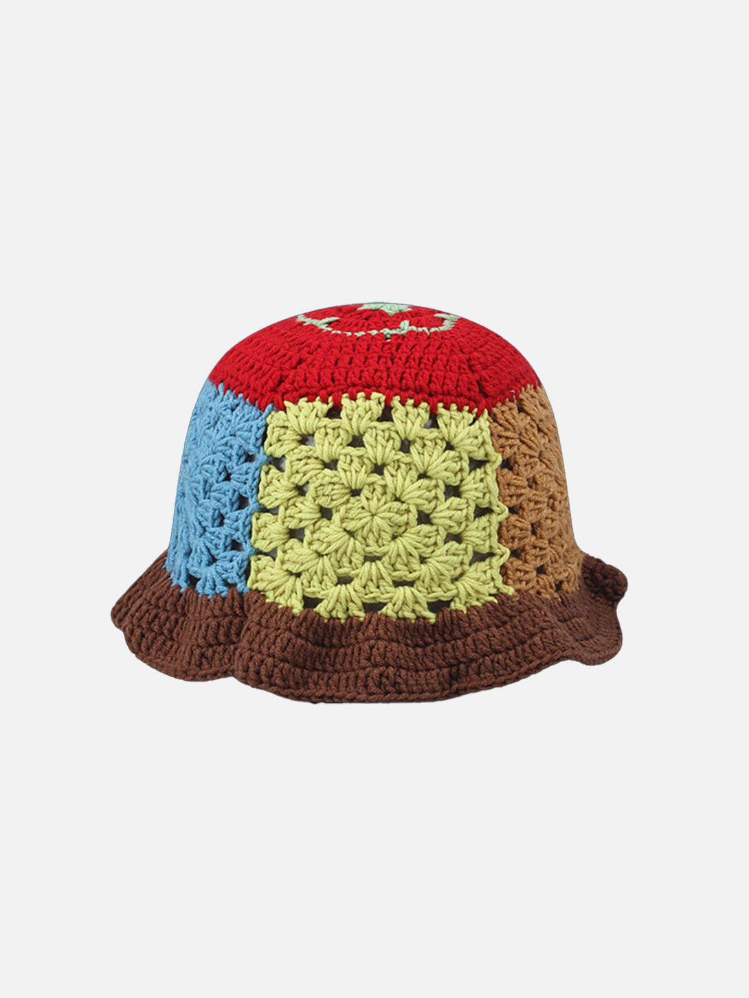 Majesda® - Handmade Crochet Open Knit Bucket Hat- Outfit Ideas - Streetwear Fashion - majesda.com