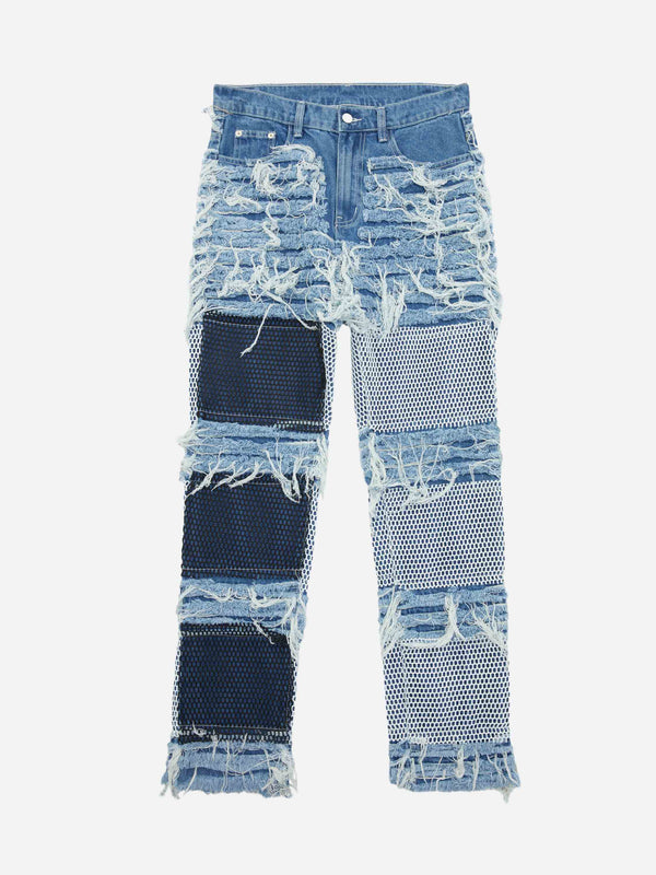 Majesda® - High Street Cat Whisker Jeans - 1818- Outfit Ideas - Streetwear Fashion - majesda.com
