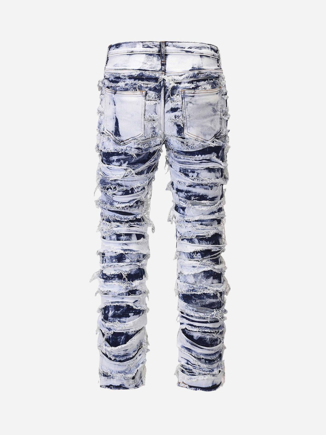 Majesda® - High Street Old Washed Slim Fit Jeans Pants - 1492- Outfit Ideas - Streetwear Fashion - majesda.com