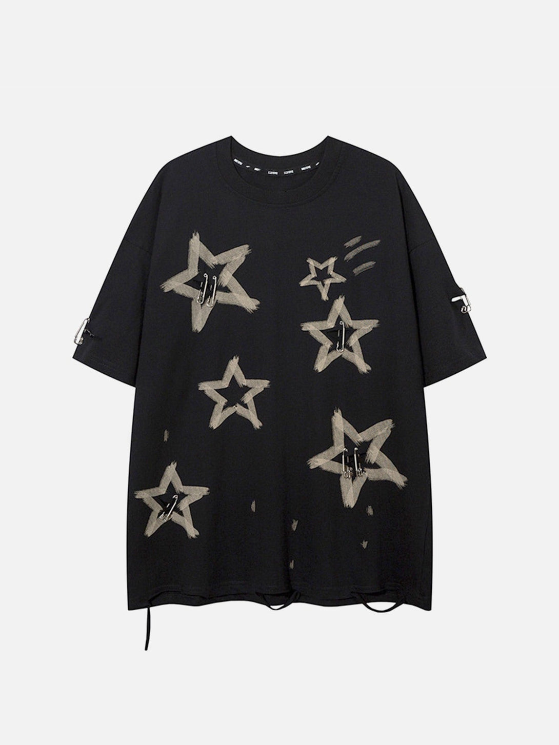 Majesda® - High Street Star Loose T-Shirt- Outfit Ideas - Streetwear Fashion - majesda.com