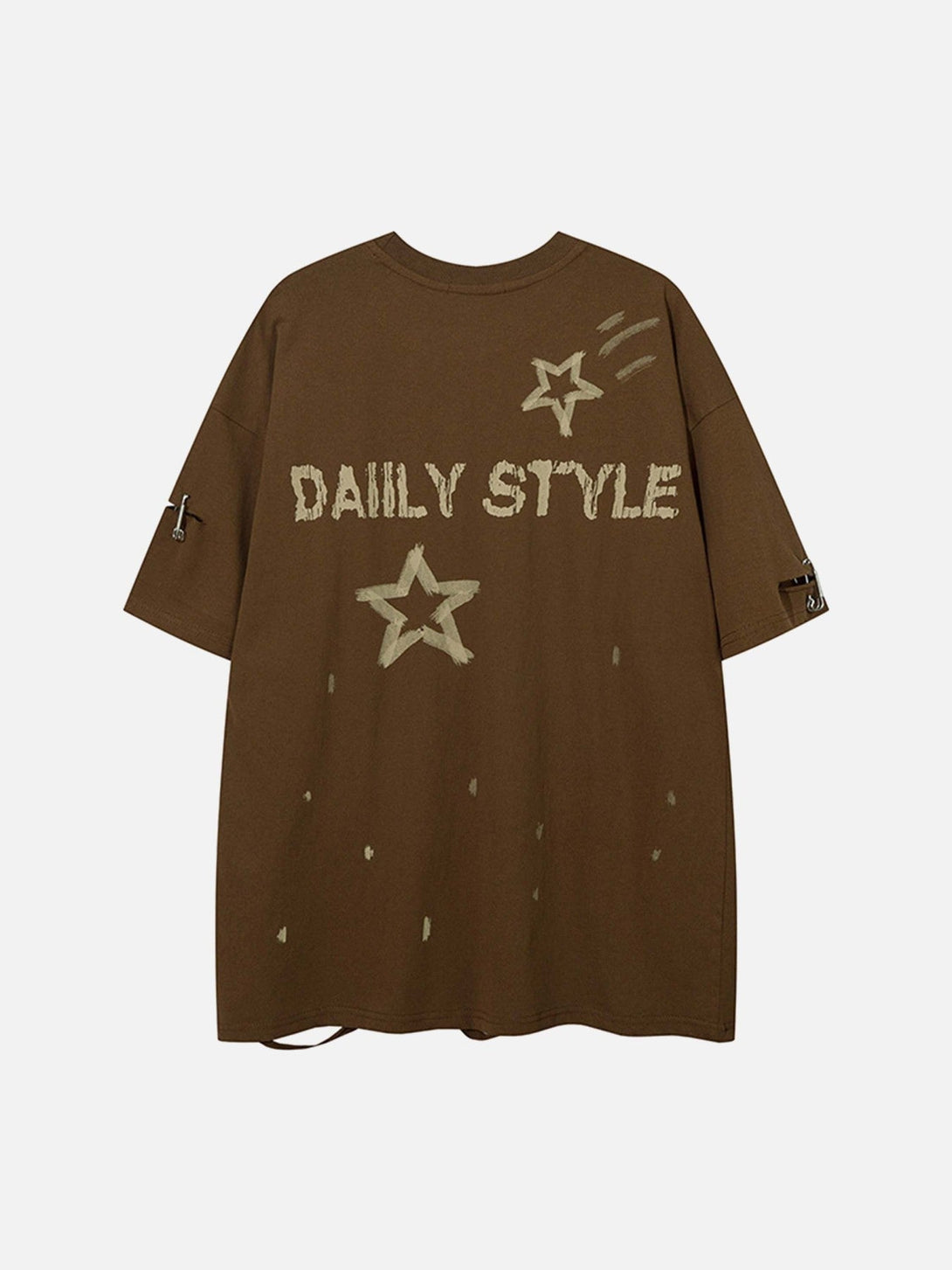 Majesda® - High Street Star Loose T-Shirt- Outfit Ideas - Streetwear Fashion - majesda.com