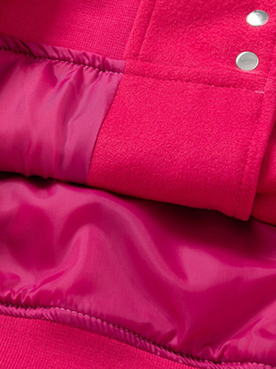 Majesda® - Hip-hop Towel Embroidered Leather Sleeve Jacket- Outfit Ideas - Streetwear Fashion - majesda.com