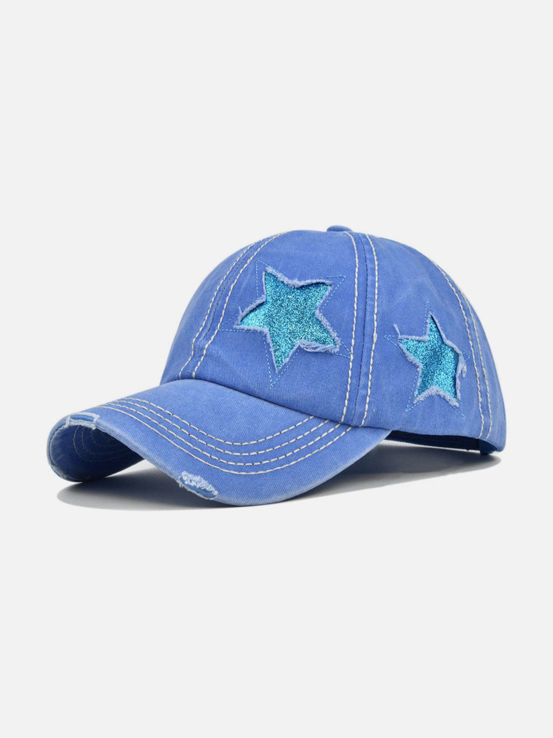 Majesda® - Hole Star Washed Hat- Outfit Ideas - Streetwear Fashion - majesda.com