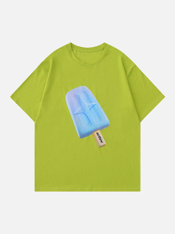 Majesda® - Ice Lolly Print Tee- Outfit Ideas - Streetwear Fashion - majesda.com