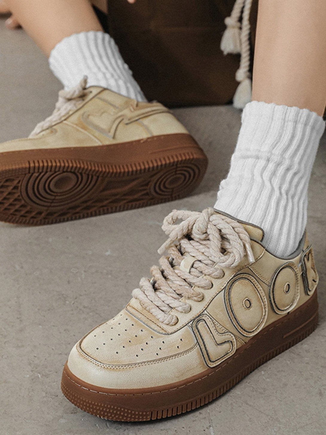 Majesda® - "LOOK" Letters Casual Shoes- Outfit Ideas - Streetwear Fashion - majesda.com