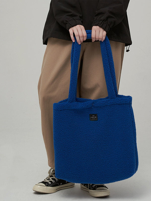 Majesda® - Lambswool Shoulder Bag- Outfit Ideas - Streetwear Fashion - majesda.com