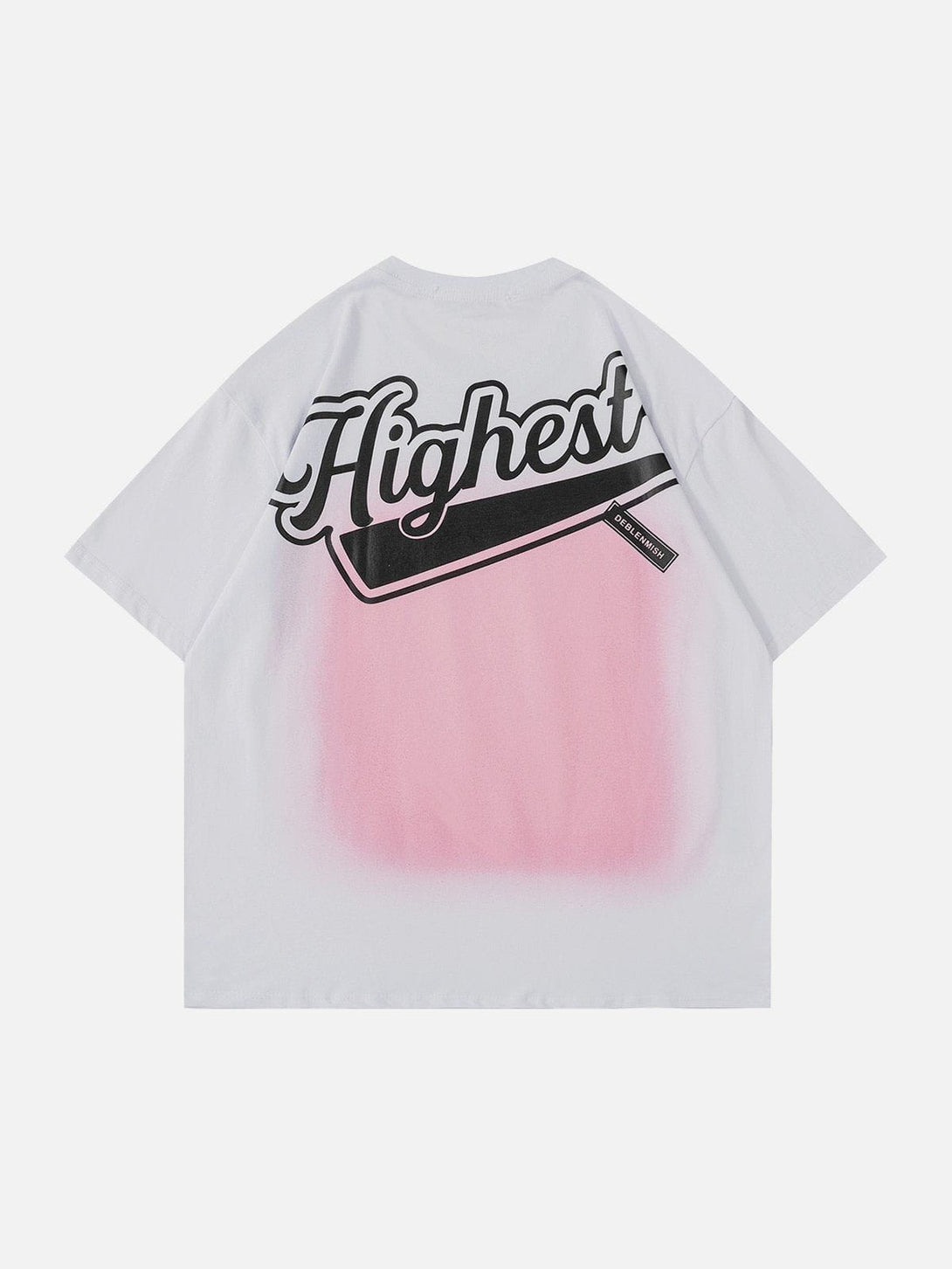 Majesda® - Letter Print Gradient Tee- Outfit Ideas - Streetwear Fashion - majesda.com