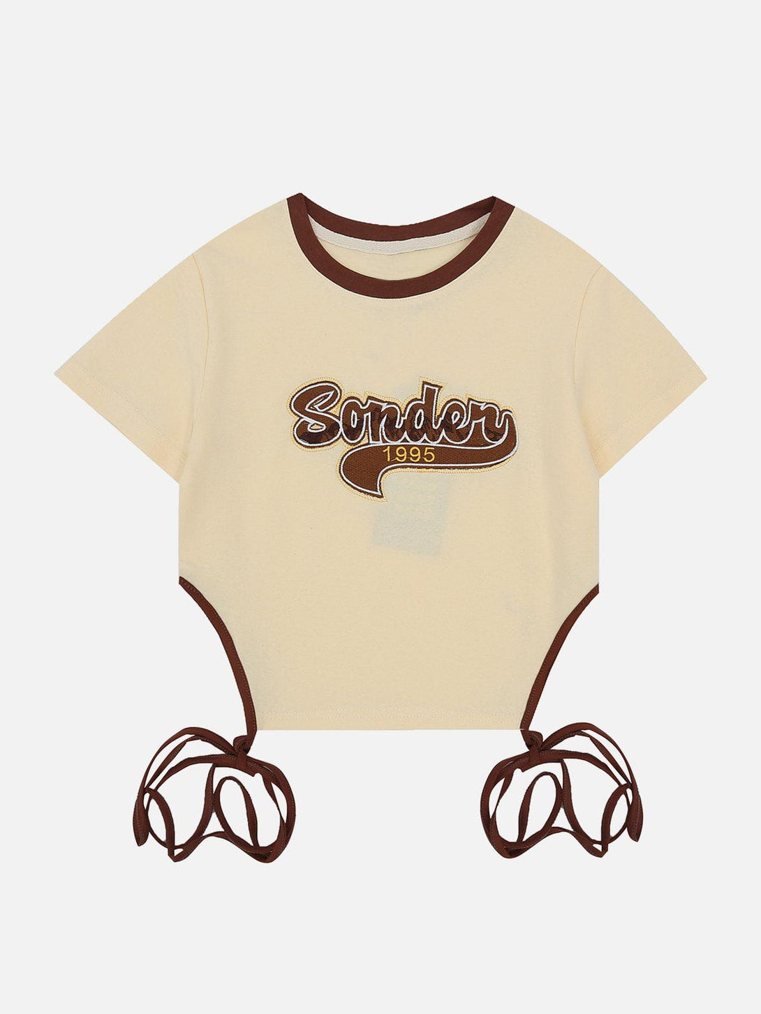 Majesda® - Letter Printing Drawstring Tee- Outfit Ideas - Streetwear Fashion - majesda.com