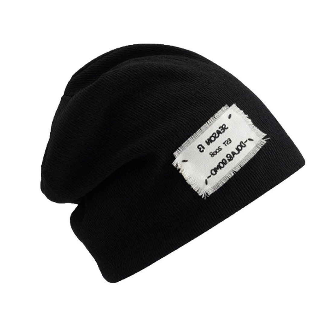 Majesda® - Letter Square Knitted Pile Cap- Outfit Ideas - Streetwear Fashion - majesda.com