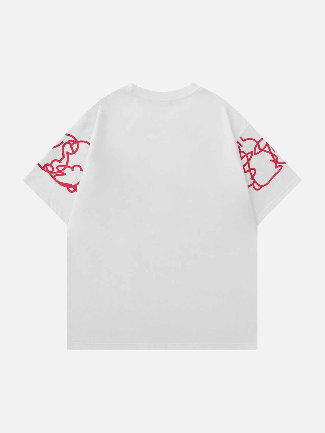 Majesda® - Line Rabbit Print Tee- Outfit Ideas - Streetwear Fashion - majesda.com