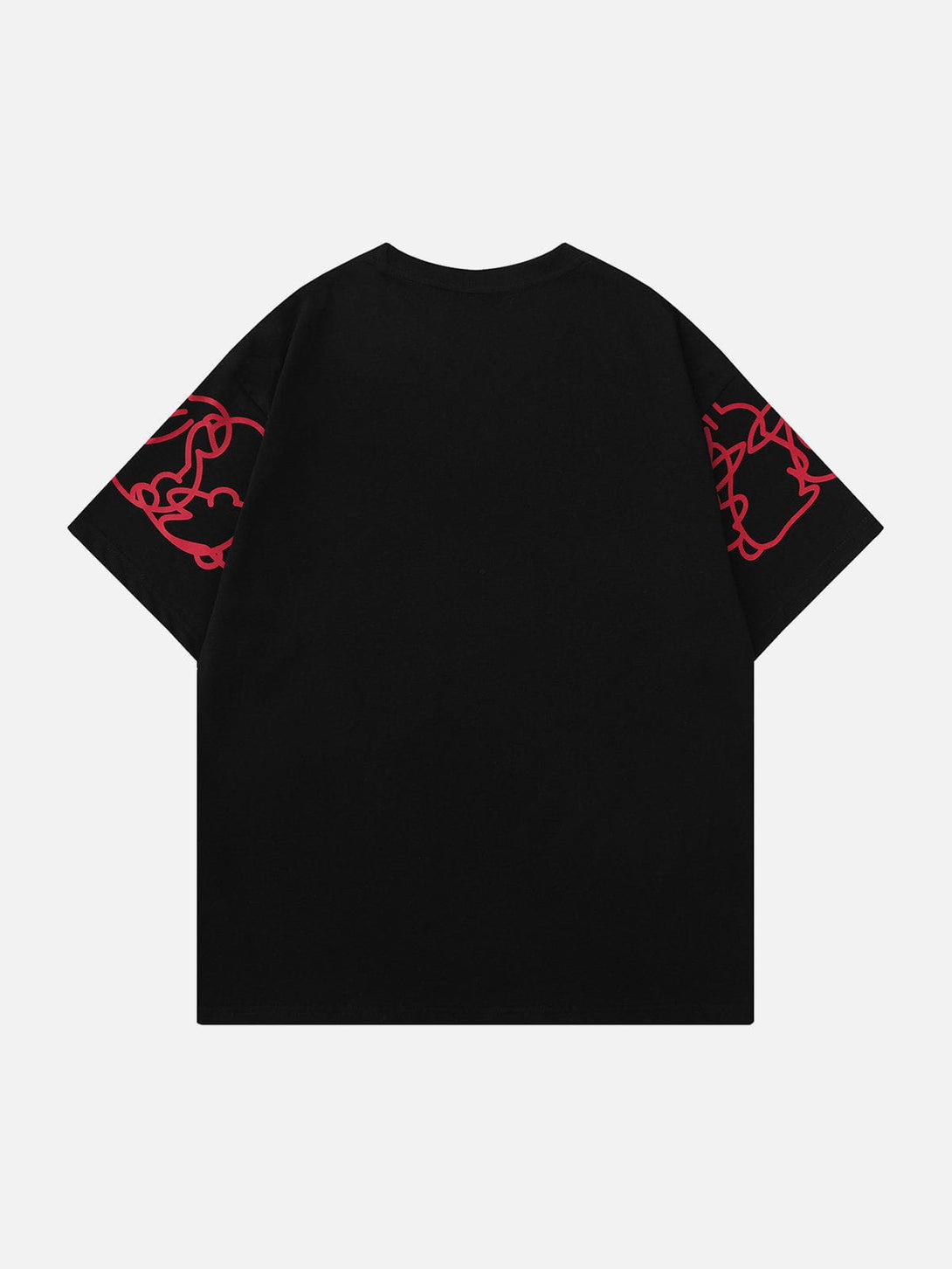 Majesda® - Line Rabbit Print Tee- Outfit Ideas - Streetwear Fashion - majesda.com