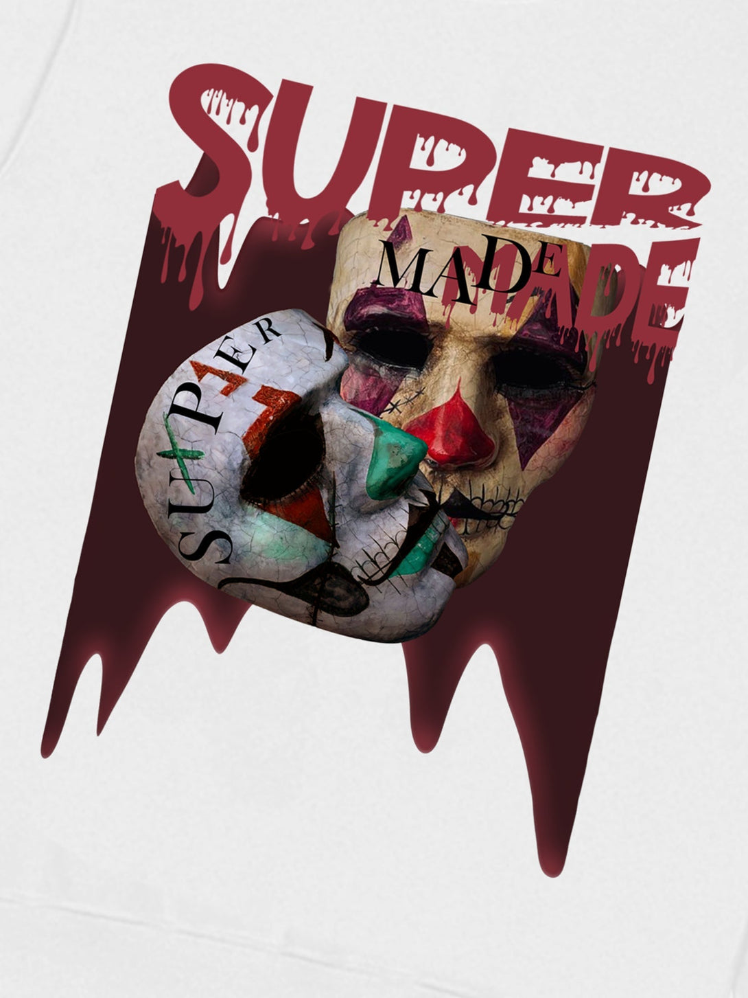 Majesda® - Logo Double Mask Printed Hoodie- Outfit Ideas - Streetwear Fashion - majesda.com