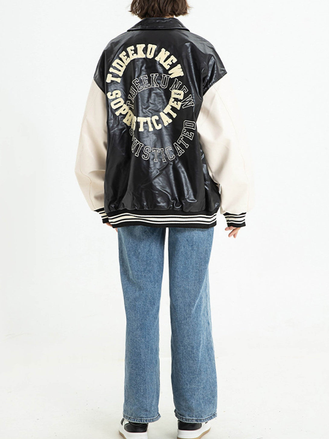 Majesda® - Loose PU Leather Jacket - 1888- Outfit Ideas - Streetwear Fashion - majesda.com