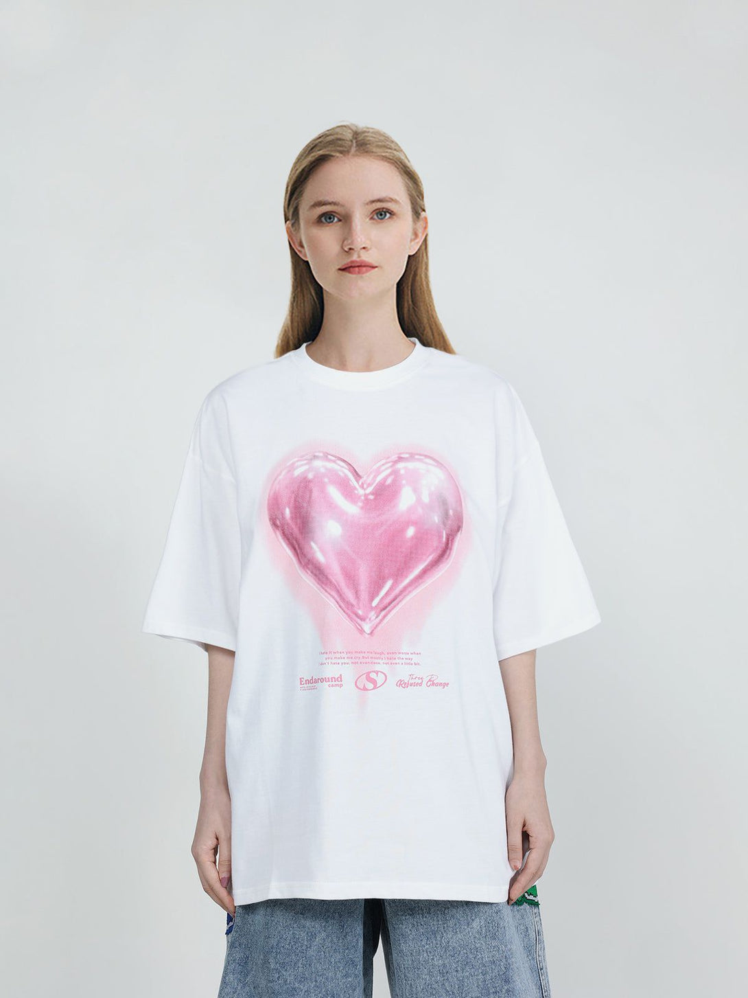 Majesda® - Love Balloon Graphic Tee- Outfit Ideas - Streetwear Fashion - majesda.com