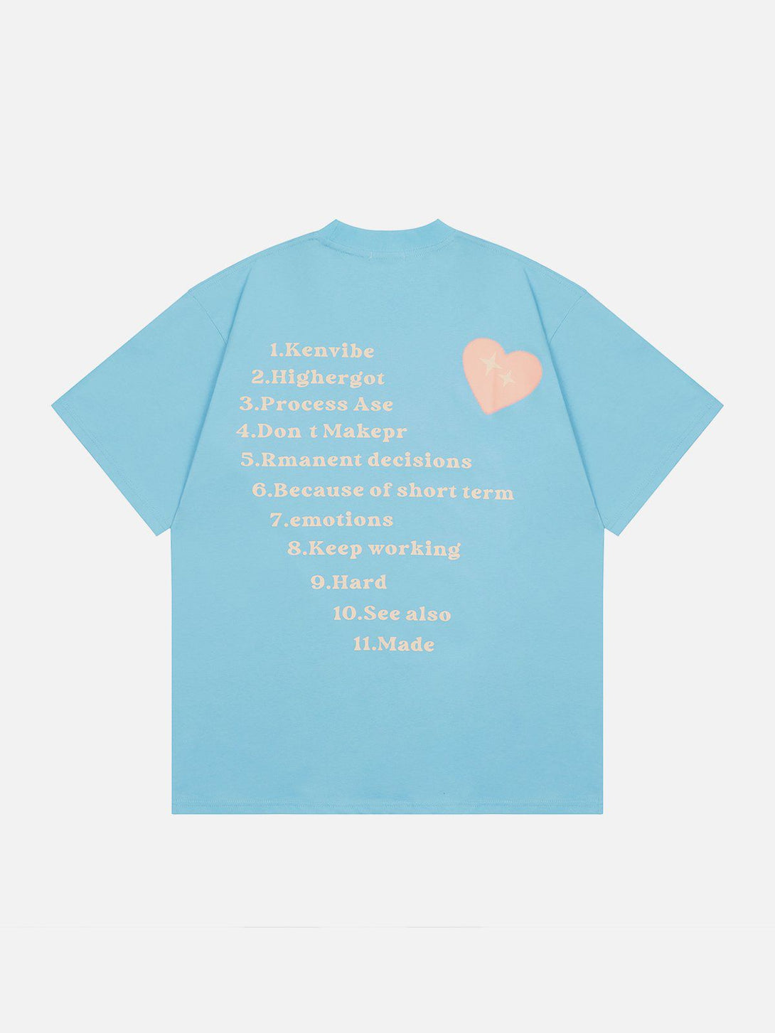 Majesda® - Love Letter Print Tee- Outfit Ideas - Streetwear Fashion - majesda.com