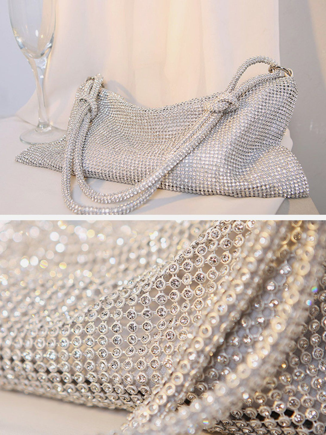 Majesda® - Luxury Shining Diamond Bag- Outfit Ideas - Streetwear Fashion - majesda.com