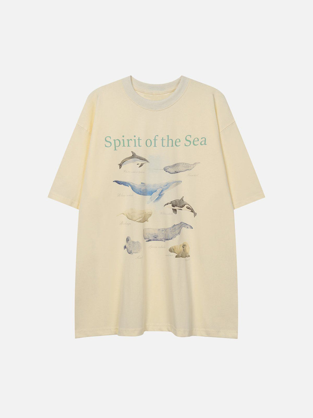 Majesda® - Marine Animals Graphic Tee- Outfit Ideas - Streetwear Fashion - majesda.com