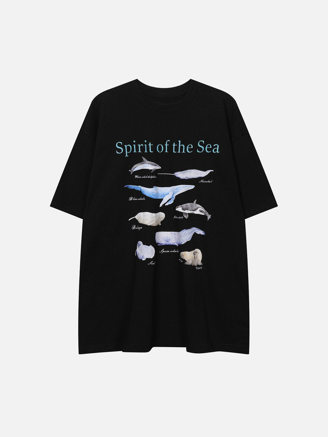 Majesda® - Marine Animals Graphic Tee- Outfit Ideas - Streetwear Fashion - majesda.com