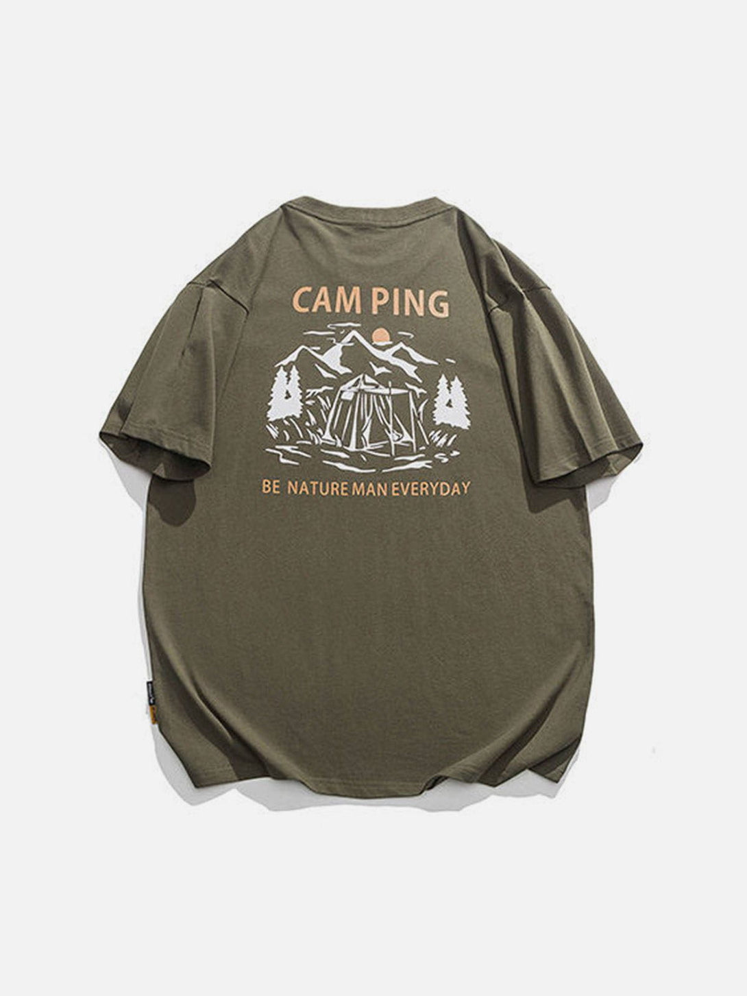 Majesda® - Mountain Camping Graphic Tee- Outfit Ideas - Streetwear Fashion - majesda.com