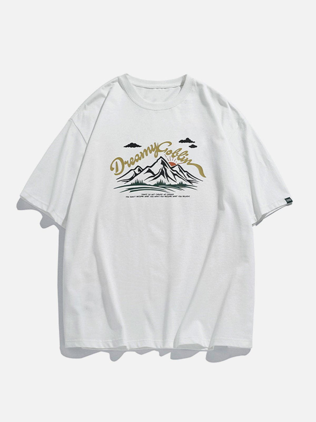 Majesda® - Mountain Print Tee- Outfit Ideas - Streetwear Fashion - majesda.com