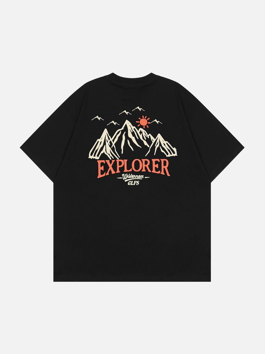 Majesda® - Mountains Print Tee- Outfit Ideas - Streetwear Fashion - majesda.com